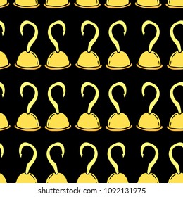 Captain hook vector illustration. Doodle style. Design, print, decor, textile, paper. Icon for web.