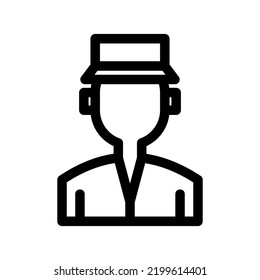 captain icon or logo isolated sign symbol vector illustration - high quality black style vector icons
