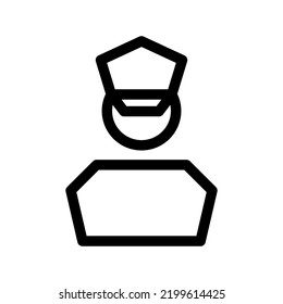 captain icon or logo isolated sign symbol vector illustration - high quality black style vector icons
