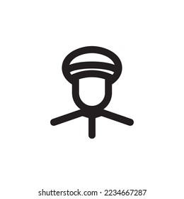 Kapselsymbol oder Logo einzeln auf Zeichen, Vektorgrafik - hochwertige Vektorsymbole in schwarzem Stil