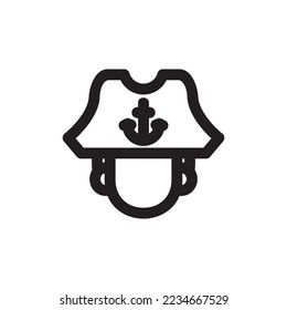 captain icon or logo isolated sign symbol vector illustration - high quality black style vector icons