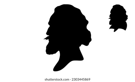 Captain John Smith silhouette, high quality vector