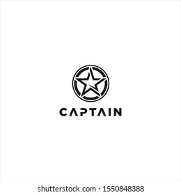 Captain Logo Design template Inspiration idea