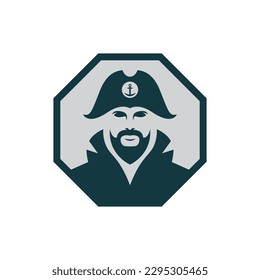 Captain logo images illustration design