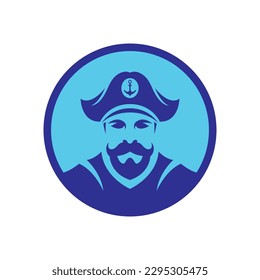Captain logo images illustration design