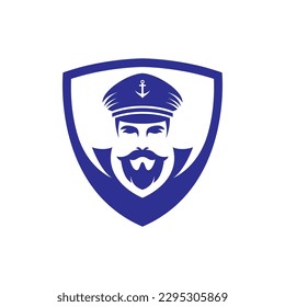 Captain logo images illustration design