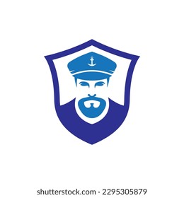 Captain logo images illustration design