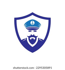 Captain logo images illustration design
