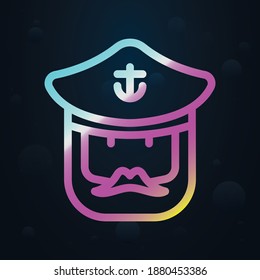 Captain nolan icon. Simple thin line, outline vector of seaside icons for ui and ux, website or mobile application