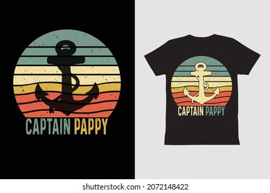 Captain pappy-Papa shirt,T Shirt Design