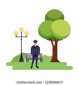 captain pilot in the park