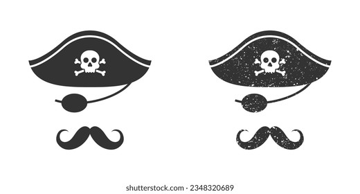 Captain pirate icon. Vector illustration.