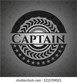 Captain realistic black emblem