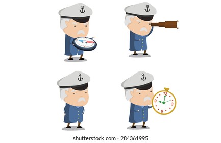 Captain Ship Mascot 2