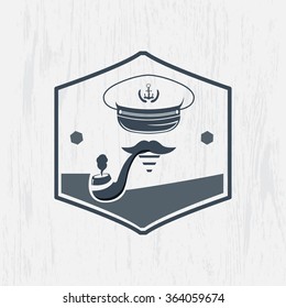 captain, simple illustration 