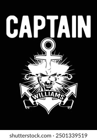 Captain williams printable cut file
