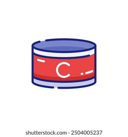 Captain's Armband for Football Vector Icon