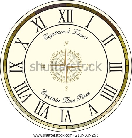CAPTAINS TIMES CLOCK DAIL DESIGN VACTOR FILE ANTIQUE DAIL DESIGN CLOCK DAIL EDITABLE DESIGN 