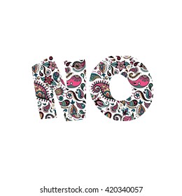 Caption filled by vivid flower pattern. Botanicdetailed illustrations. It may be used for design of shirt, bag, postcard and poster.