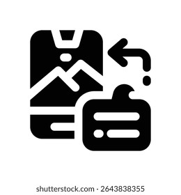caption glyph icon. Strong and solid vector icon for websites, mobile interfaces, presentations, and visual branding. High quality and easy to edit.