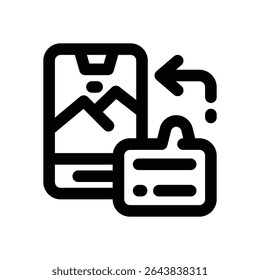 ícone da linha de legenda. Ícone de vetor limpo e minimalista para sites, aplicativos móveis, apresentações e logotipos. Totalmente dimensionável e personalizável para qualquer projeto.