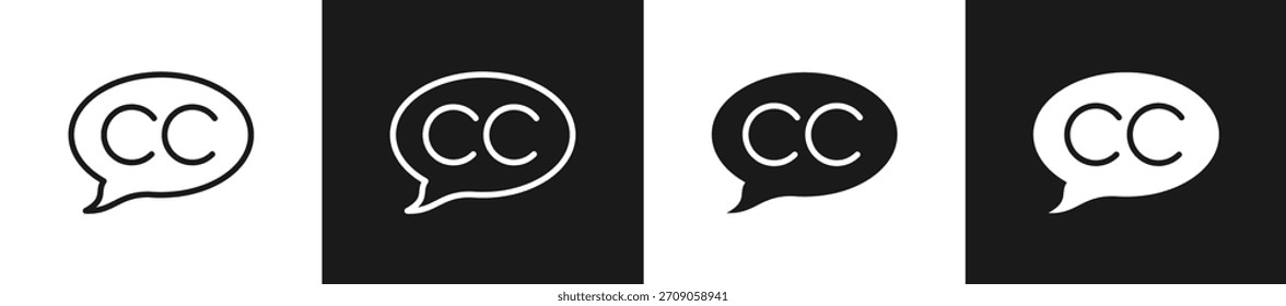 Caption Line N Glyph Style In White And Black Background