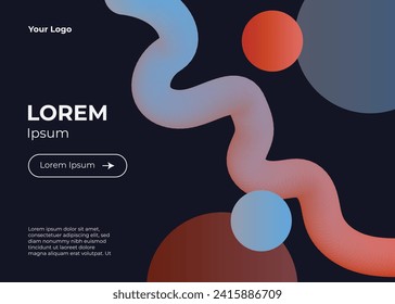 Captivate your audience with this dynamic and mesmerizing 3D fluid web poster background template. Perfect for adding a touch of futuristic to your website, landing pages, presentations, and more.