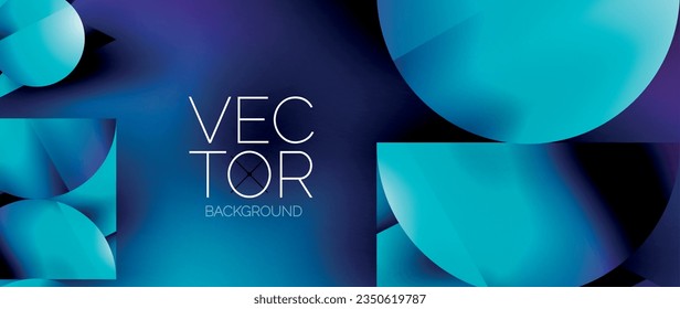 Captivating abstract backdrop composed of interlocking triangles and circles, forming an intriguing dance of shapes and patterns that exude both elegance and modernity