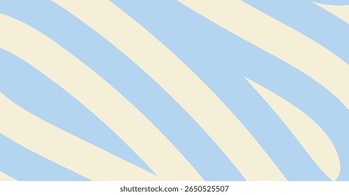 A captivating abstract backdrop features a modern design with baby blue and soft beige hues, creating rounded diagonal stripes for a visually intriguing and contemporary aesthetic