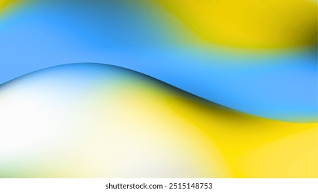 A captivating abstract background featuring a mesmerizing blend of blurred green and yellow hues. The smooth gradients create a sense of movement and depth, perfect for minimalist designs.