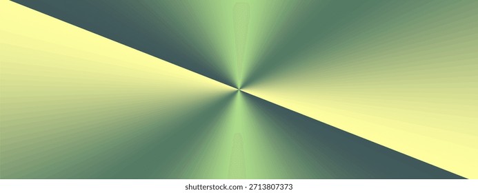 Um fundo abstrato cativante apresentando um gradiente metálico radial com um ponto focal central e mudanças de cor verde suave