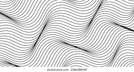 A captivating abstract line art illustration featuring intertwined fluid white lines on white background the seamless flow forms a mesmerizing and intricate pattern simple abstract