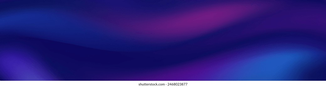 Captivating abstract mesh blur banner with a mesmerizing dark blue and violet gradient wave design for eye catching visuals