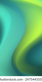 Fondo de Vertical de malla abstracta cautivadora, patrón de desenfoque de onda de malla dinámica en tonos verdes, creando un recurso de diseño moderno visualmente atractivo para fondos de Sitio web y medios sociales