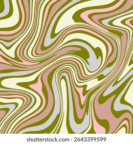 A captivating abstract pattern characterized by fluid, wavy lines and organic shapes, reminiscent of marbled paper or liquid art.