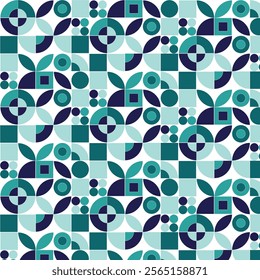 A captivating abstract pattern featuring dynamic shapes, intricate textures, and harmonious color combinations