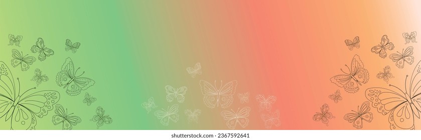 Captivating and aesthetic butterfly background, ideal for a multitude of creative projects and designs.