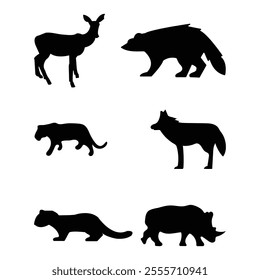 Captivating Animal Silhouettes: A Collection of Wildlife Shadows and Shapes