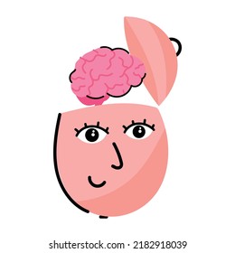 A captivating animated sticker of brainstorming