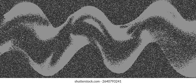 A captivating arrangement showcases swirling patterns in various shades of gray. The interplay of light and shadow forms a rhythmic motion, evoking a sense of fluidity and depth. Bitmap pixel bg