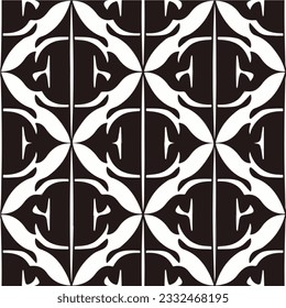 Captivating black and white art deco motif adorns this image with a mesmerizing geometric design, reminiscent of the art nouveau floor patterns.