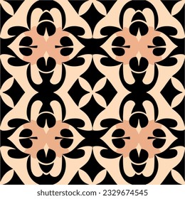 Captivating black and white pattern adorned with delicate pink accents. Drawing inspiration from Art Nouveau, this background features fractal muqarnas, adding a touch of intricate beauty to.
