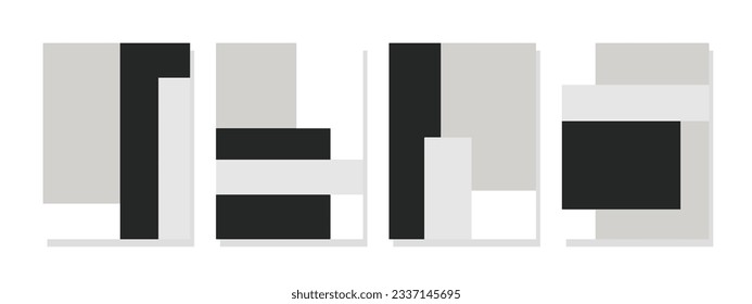 Captivating black and white patterns create a modern art masterpiece. Striking checkerboard background adds depth and contrast to the composition.
