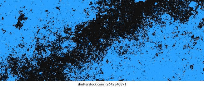 A captivating blend of dark and vibrant blue textures forms an abstract composition. The intensity of colors and contrasts creates a striking visual impact, ideal for modern art enthusiasts.