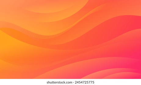 A captivating blend of orange and red gradient waves defines this abstract background, making it a versatile asset for websites, flyers, posters, and digital art projects