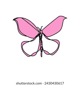 Captivating Butterfly in pink color