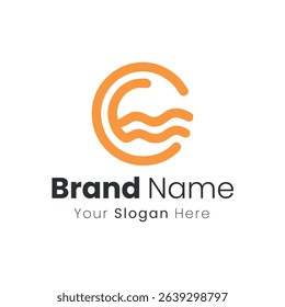 Captivating Circle Logo Design with Flowing Lines A Modern and Creative Choice