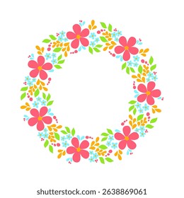A captivating close-up of a round floral design featuring a diverse array of blossoms in rich hues ideal for various design projects requiring a botanical aesthetic.