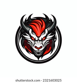 A captivating dragon logo vector clip art illustration, exuding power and mystique, perfect for fantasy-themed designs and gaming projects