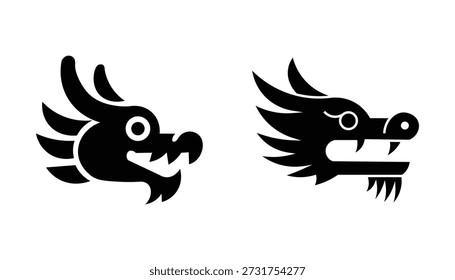 Captivating dragon silhouettes for creative projects and designs